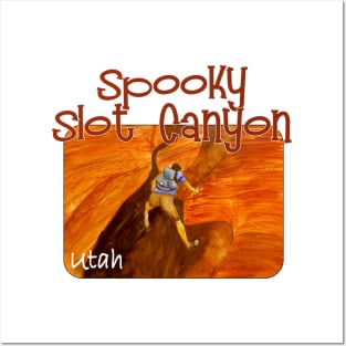 Spooky Slot Canyon, Utah Posters and Art